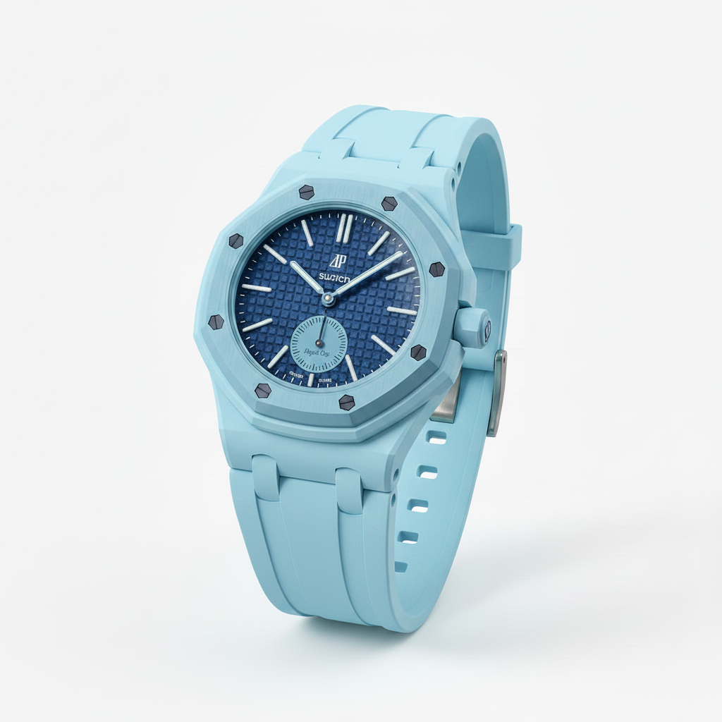 Royal Pop LÀN BA — Rubber Strap Light Blue